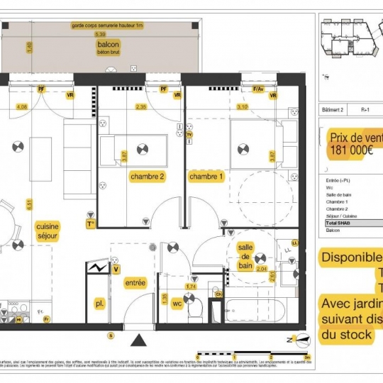  IMMOG Le Haillan Agent Immobilier : Appartement | AUDENGE (33980) | 46 m2 | 181 000 € 