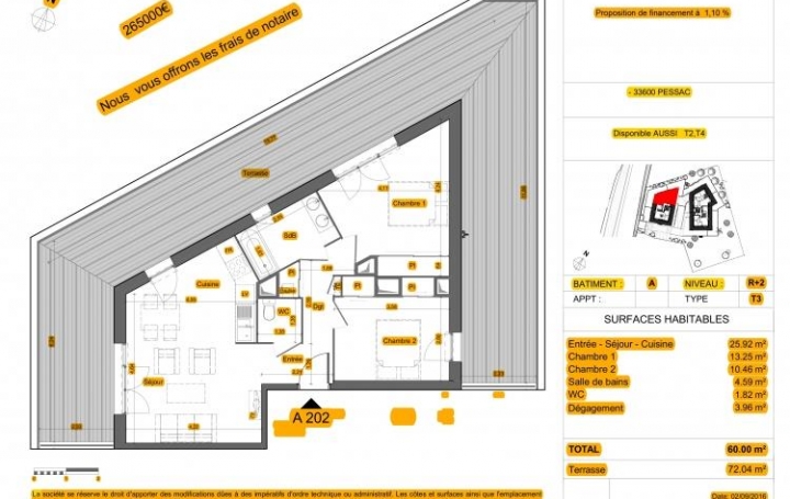 IMMOG Le Haillan Agent Immobilier : Appartement | PESSAC (33600) | 60 m2 | 265 000 € 