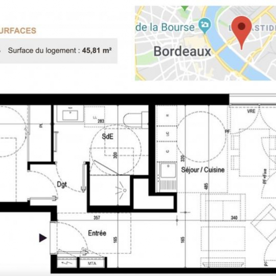  Annonces LEHAILLAN : Appartement | BORDEAUX (33000) | 46 m2 | 231 017 € 