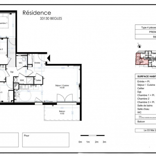  Annonces LEHAILLAN : Apartment | BEGLES (33130) | 84 m2 | 313 000 € 