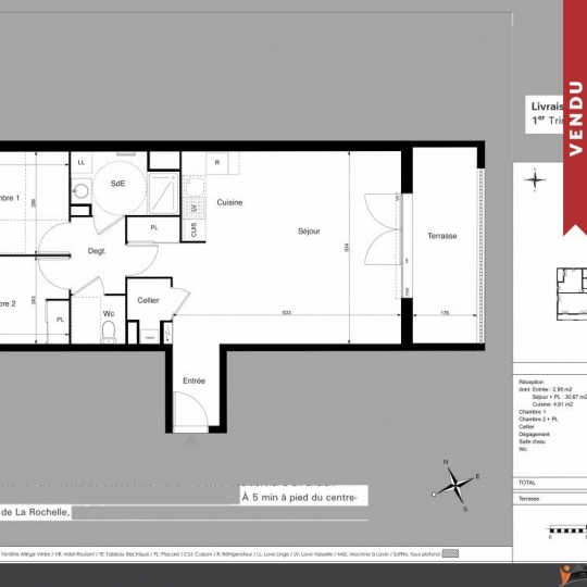  Annonces LEHAILLAN : Appartement | LA ROCHELLE (17000) | 73 m2 | 350 000 € 