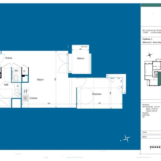  Annonces LEHAILLAN : Appartement | LA ROCHELLE (17000) | 47 m2 | 349 000 € 