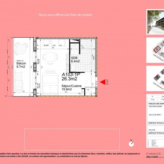  Annonces LEHAILLAN : Appartement | BIGANOS (33380) | 26 m2 | 135 600 € 