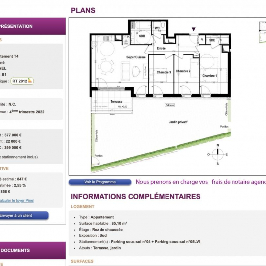  IMMOG Le Haillan Agent Immobilier : Appartement | SAINT-MALO (35400) | 85 m2 | 399 000 € 