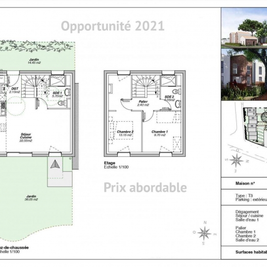  Annonces LEHAILLAN : Appartement | PESSAC (33600) | 60 m2 | 318 000 € 