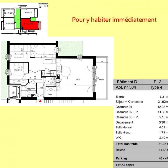 Annonces LEHAILLAN : Appartement | MERIGNAC (33700) | 81 m2 | 345 000 € 