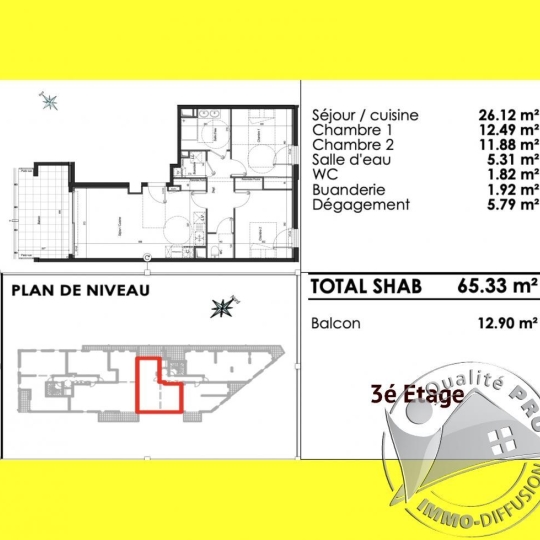  IMMOG Le Haillan Agent Immobilier : Appartement | BORDEAUX (33000) | 66 m2 | 295 000 € 