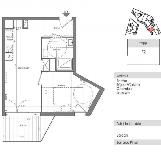 IMMOG Le Haillan Agent Immobilier : Apartment | SAINT-MEDARD-EN-JALLES (33160) | 40.00m2 | 228 000 € 