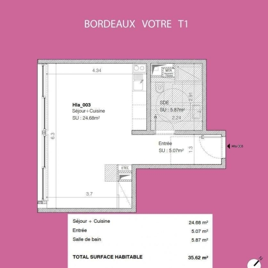 IMMOG Le Haillan Agent Immobilier : Appartement | BORDEAUX (33800) | 36.00m2 | 210 000 € 