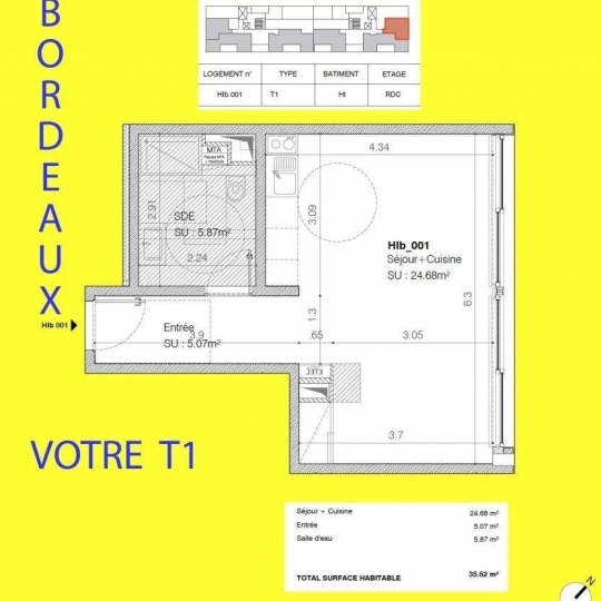  Annonces LEHAILLAN : Apartment | BORDEAUX (33800) | 35 m2 | 215 000 € 
