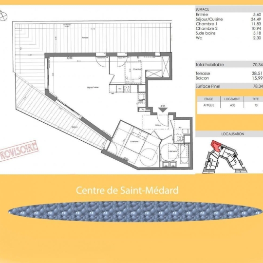  Annonces LEHAILLAN : Appartement | SAINT-MEDARD-EN-JALLES (33160) | 55 m2 | 362 000 € 