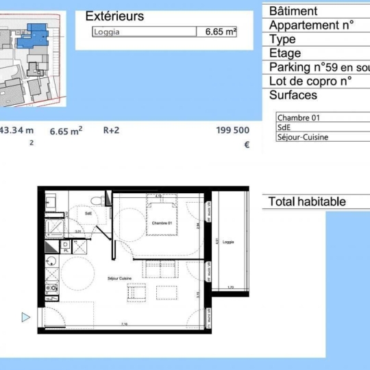  Annonces LEHAILLAN : Appartement | LORMONT (33310) | 43 m2 | 199 500 € 