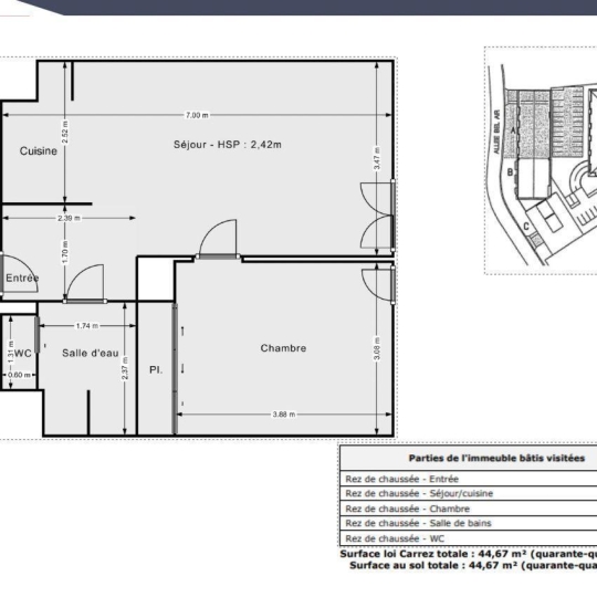  Annonces LEHAILLAN : Appartement | LE HAILLAN (33185) | 44 m2 | 165 000 € 