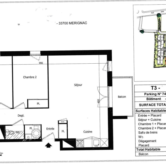  IMMOG Le Haillan Agent Immobilier : Appartement | MERIGNAC (33700) | 62 m2 | 199 000 € 