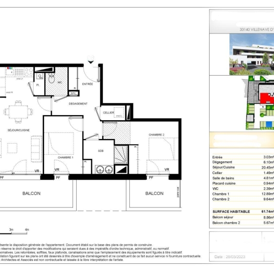  IMMOG Le Haillan Agent Immobilier : Appartement | VILLENAVE-D'ORNON (33140) | 62 m2 | 327 000 € 