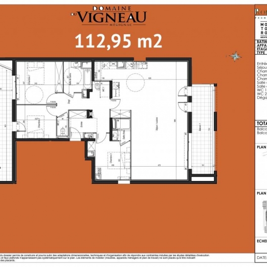  Annonces LEHAILLAN : Appartement | MERIGNAC (33700) | 112 m2 | 445 000 € 