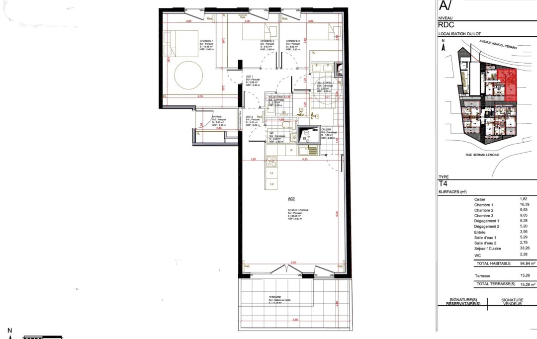 Annonces LEHAILLAN : Appartement | PESSAC (33600) | 95 m2 | 1 400 € 