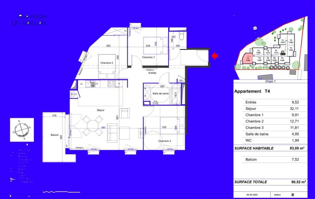 IMMOG Le Haillan Agent Immobilier : Appartement | LE HAILLAN (33185) | 83 m2 | 359 000 € 