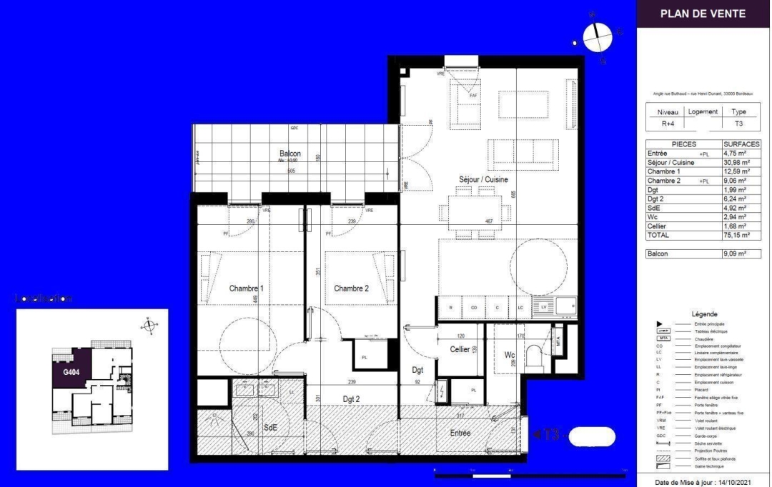 Annonces LEHAILLAN : Appartement | BORDEAUX (33000) | 75 m2 | 339 000 € 
