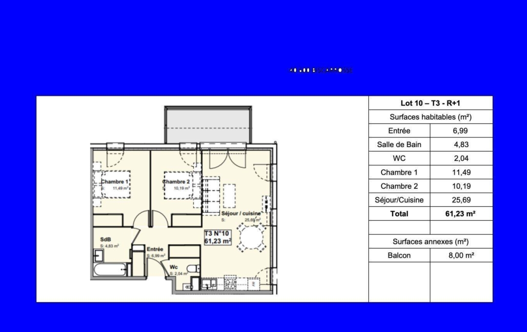 IMMOG Le Haillan Agent Immobilier : Appartement | BISCARROSSE (40600) | 61 m2 | 290 000 € 