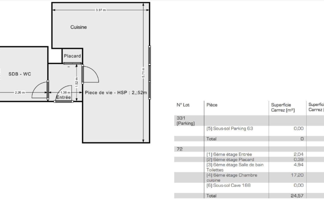 Annonces LEHAILLAN : Appartement | LILLE (59000) | 24 m2 | 86 000 € 