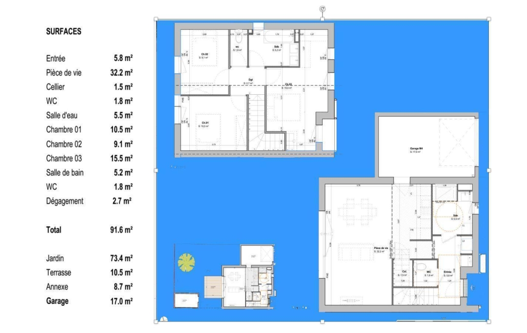 Annonces LEHAILLAN : Maison / Villa | BLANQUEFORT (33290) | 91 m2 | 400 000 € 