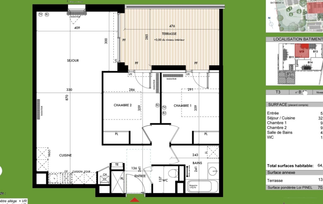 IMMOG Le Haillan Agent Immobilier : Appartement | TALENCE (33400) | 64 m2 | 348 000 € 