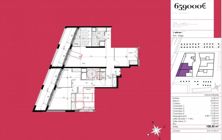 IMMOG Le Haillan Agent Immobilier : Apartment | BORDEAUX (33000) | 109 m2 | 659 000 € 