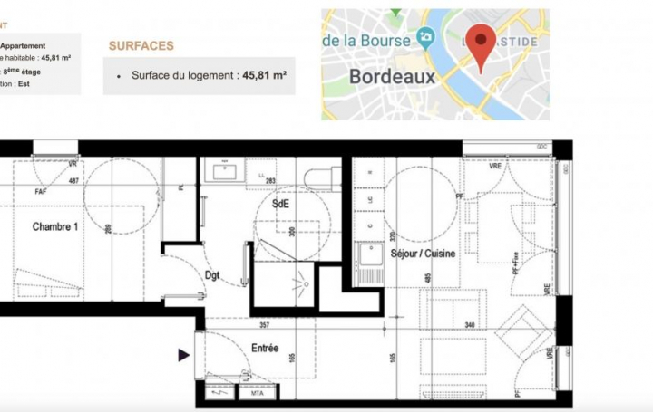 Annonces LEHAILLAN : Appartement | BORDEAUX (33000) | 46 m2 | 231 017 € 