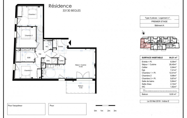 Annonces LEHAILLAN : Apartment | BEGLES (33130) | 84 m2 | 313 000 € 