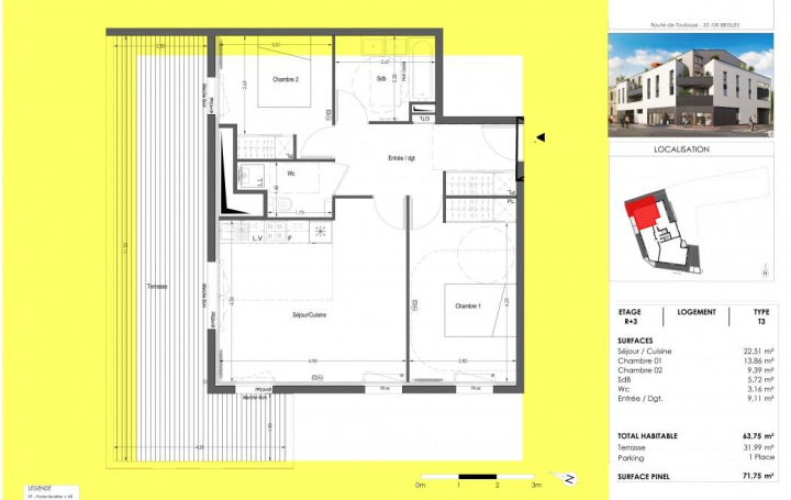 Annonces LEHAILLAN : Appartement | BEGLES (33130) | 63 m2 | 328 000 € 
