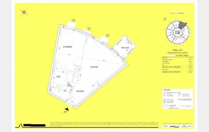 Annonces LEHAILLAN : Appartement | LORMONT (33310) | 44 m2 | 184 795 € 