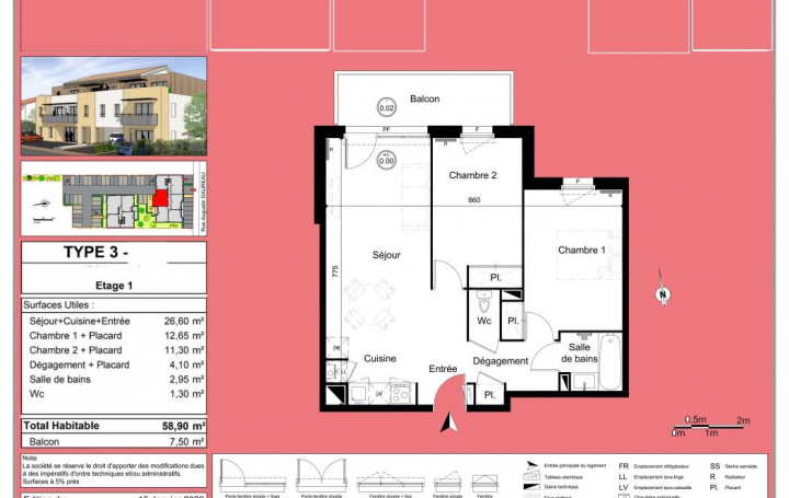 IMMOG Le Haillan Agent Immobilier : Apartment | CARIGNAN-DE-BORDEAUX (33360) | 58 m2 | 222 050 € 