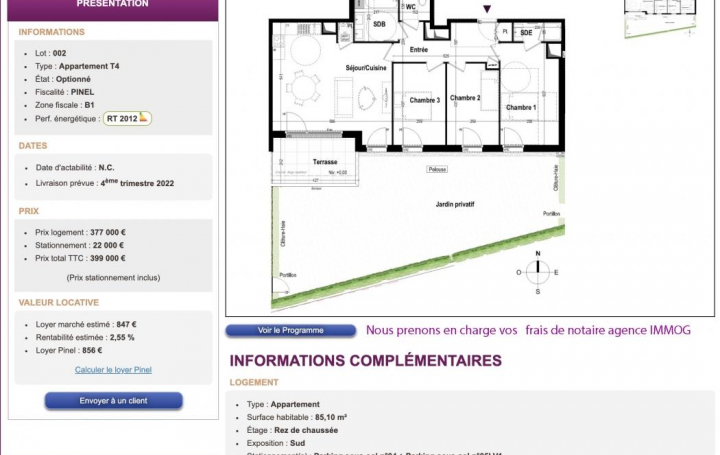 IMMOG Le Haillan Agent Immobilier : Appartement | SAINT-MALO (35400) | 85 m2 | 399 000 € 