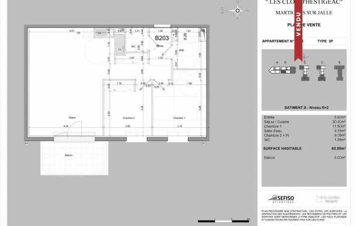 IMMOG Le Haillan Agent Immobilier : Appartement | MARTIGNAS-SUR-JALLE (33127) | 64 m2 | 265 000 € 