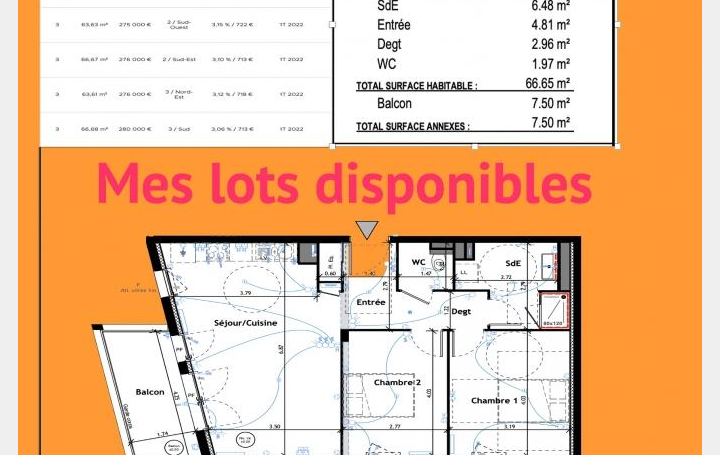 Annonces LEHAILLAN : Appartement | LA ROCHELLE (17000) | 67 m2 | 272 000 € 