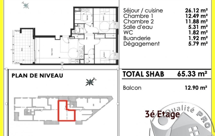 Annonces LEHAILLAN : Appartement | BORDEAUX (33000) | 66 m2 | 295 000 € 