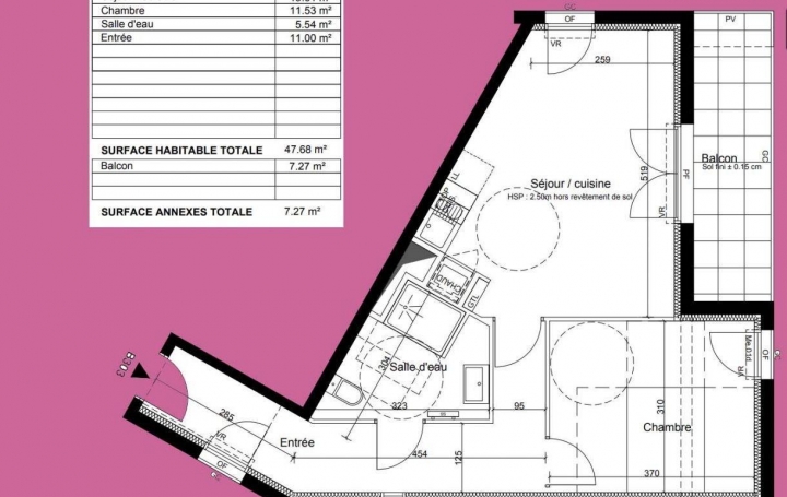 Appartement P2 CENON 48 m2 231 000 € Appartement P2 CENON 48 m2 231 000 €