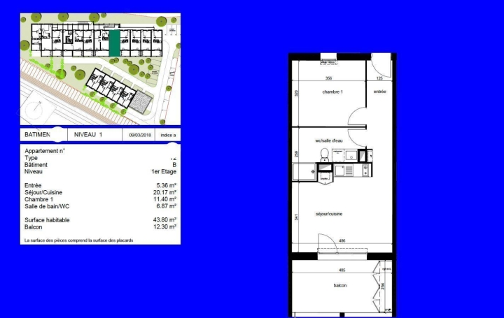 Appartement P2 LE BOUSCAT 44 m2 246 000 € Appartement P2 LE BOUSCAT 44 m2 246 000 €