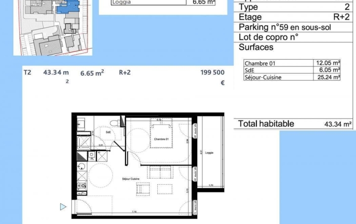 Annonces LEHAILLAN : Appartement | LORMONT (33310) | 43 m2 | 199 500 € 