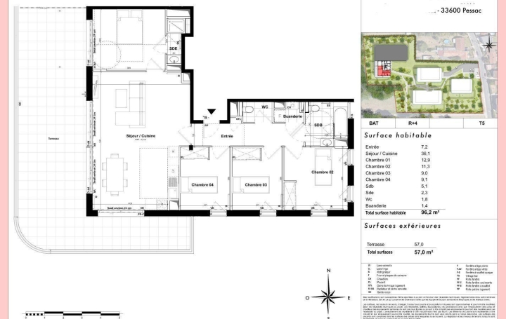IMMOG Le Haillan Agent Immobilier : Appartement | PESSAC (33600) | 96 m2 | 546 500 € 