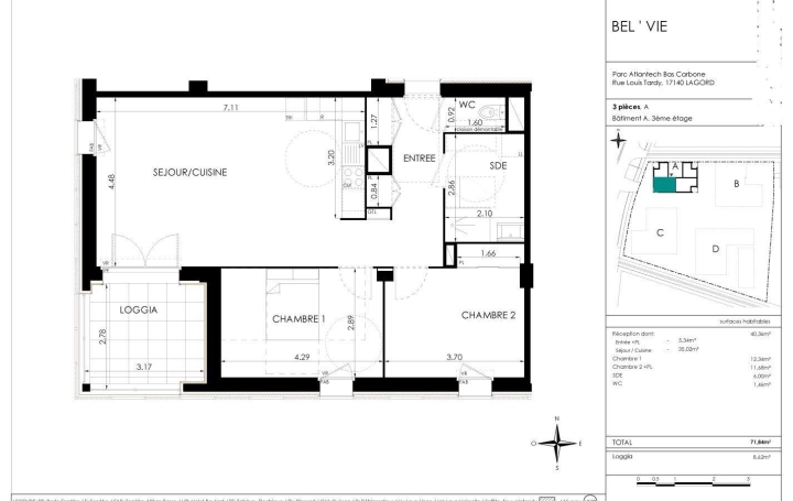  IMMOG Le Haillan Agent Immobilier Appartement | LAGORD (17140) | 72 m2 | 309 000 € 