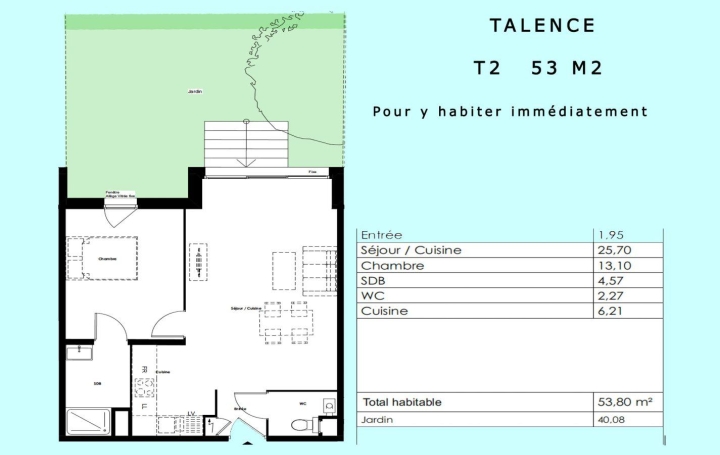 Appartement P2   TALENCE  54 m2 320 000 € 