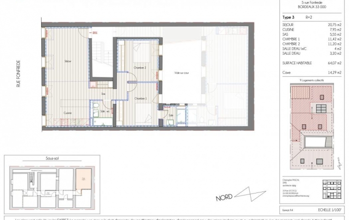 Annonces LEHAILLAN : Appartement | BORDEAUX (33000) | 64 m2 | 461 304 € 
