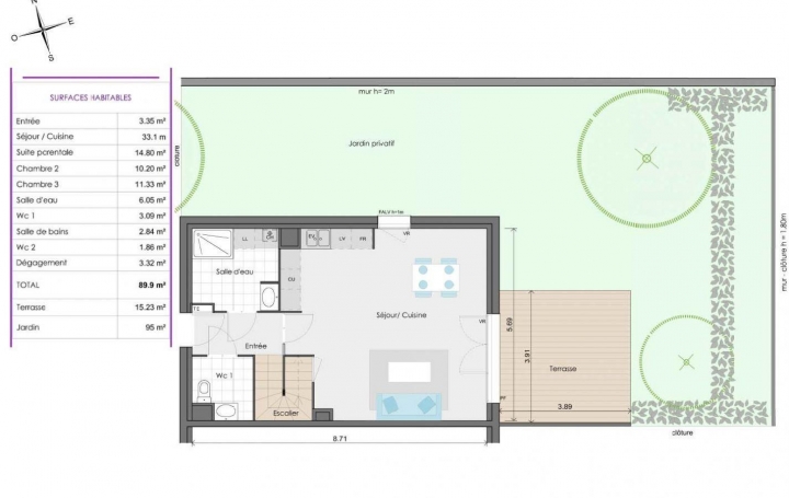 IMMOG Le Haillan Agent Immobilier : Apartment | PESSAC (33600) | 90 m2 | 418 000 € 